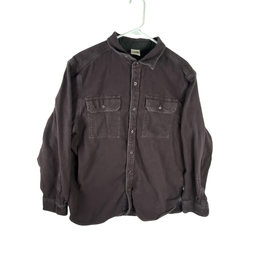 The North Face Arroyo Flannel Mens XL Purple Cotton Canvas Shirt Casual Warm